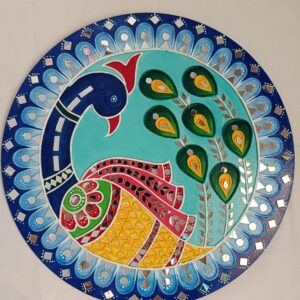 Lippan Mirror Art Peacock