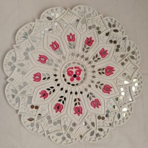 Lippan work frames White Colour