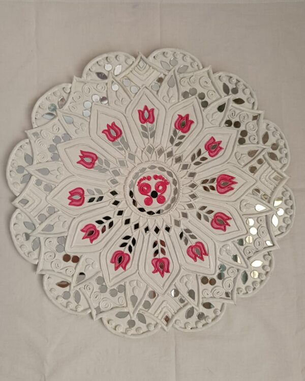 Lippan work frames White Colour