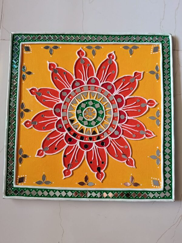 Lippan work frames Rangoli