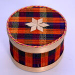 Round Bamboo Jewellery Box