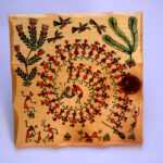 Wooden Warli Painting Wall Hanging