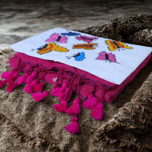 Khadi handloom Cotton Prijatak Saree [27X5X32cm]- KA/AV