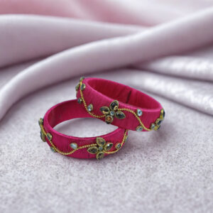 Silk Thread Bangles [9X8X9cm]-KA/SSS