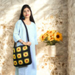 Crochet Sunflower tote bag 1 Piece Each