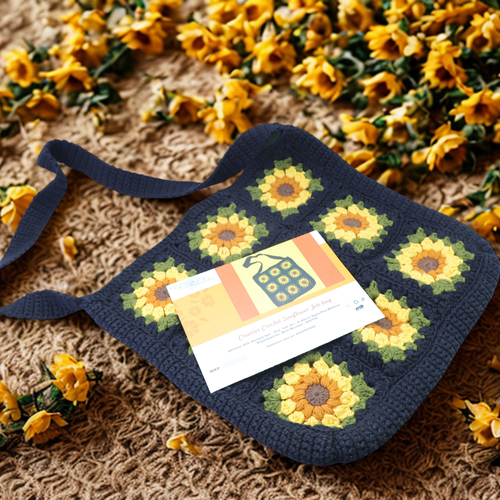 Crochet Sunflower tote bag 1 Piece Each - Image 2