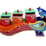 Peacock Dry fruit Box orange blue- CH/NC