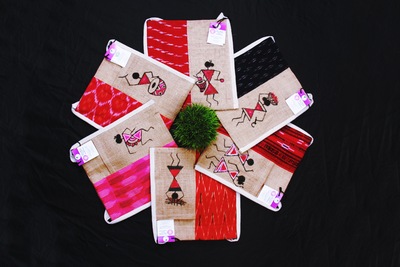 Jute Cross Bag With Hand Painting- PD/TU - Image 2