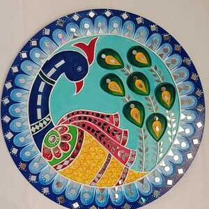 Lippan Mirror Art Peacock- NA/PA