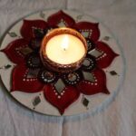 Lippan Diya work frames Red Colour- NA/PA