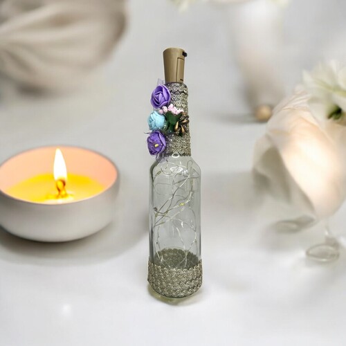 Decorative Glass Bottle- CH/SP - Image 3