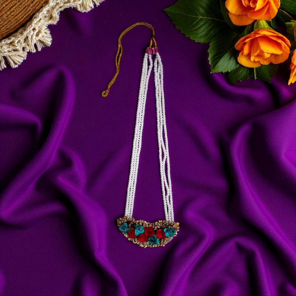 Artificial Flower Jwellery ( 1 set ) - Image 6