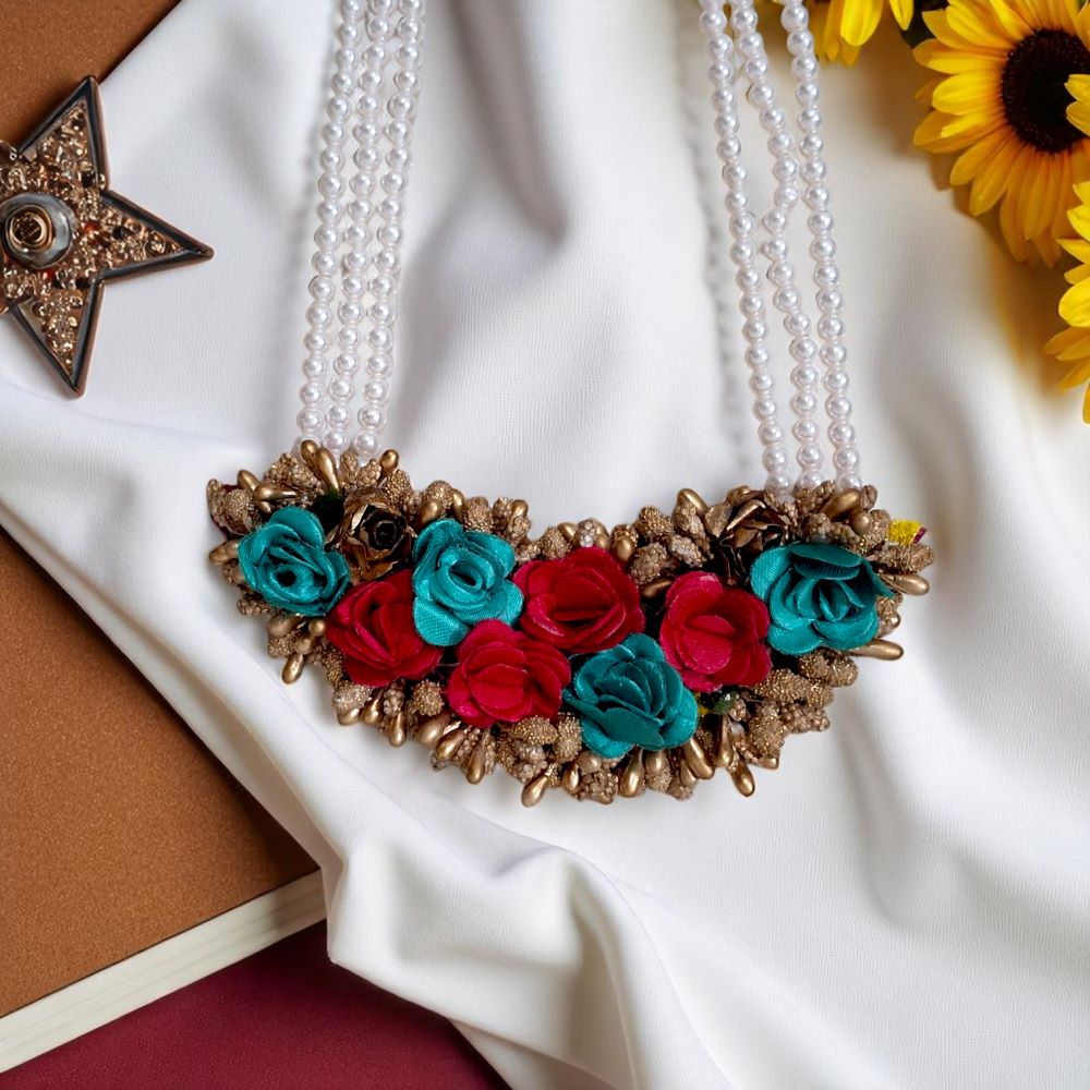 Artificial Flower Jwellery ( 1 set )