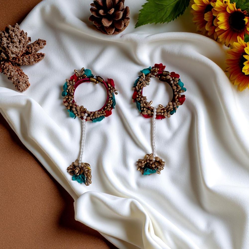 Artificial Flower Jwellery ( 1 set ) - Image 3