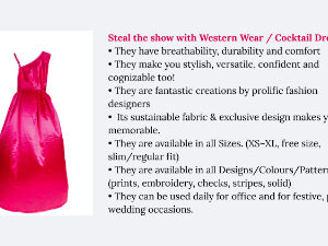 Western Wear / Cocktail Dress 1 piece each