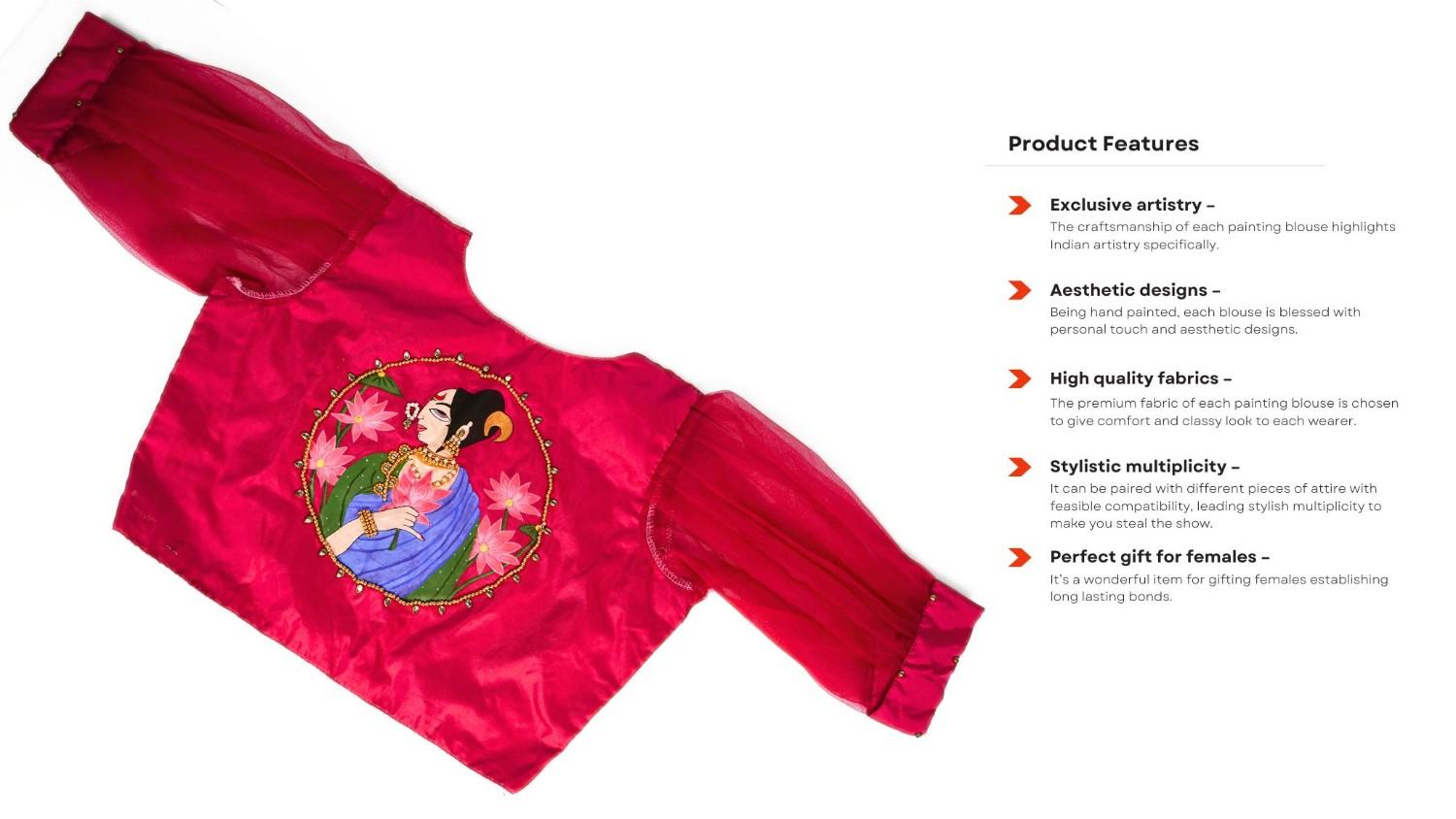 Hand Painted Blouse - Image 5