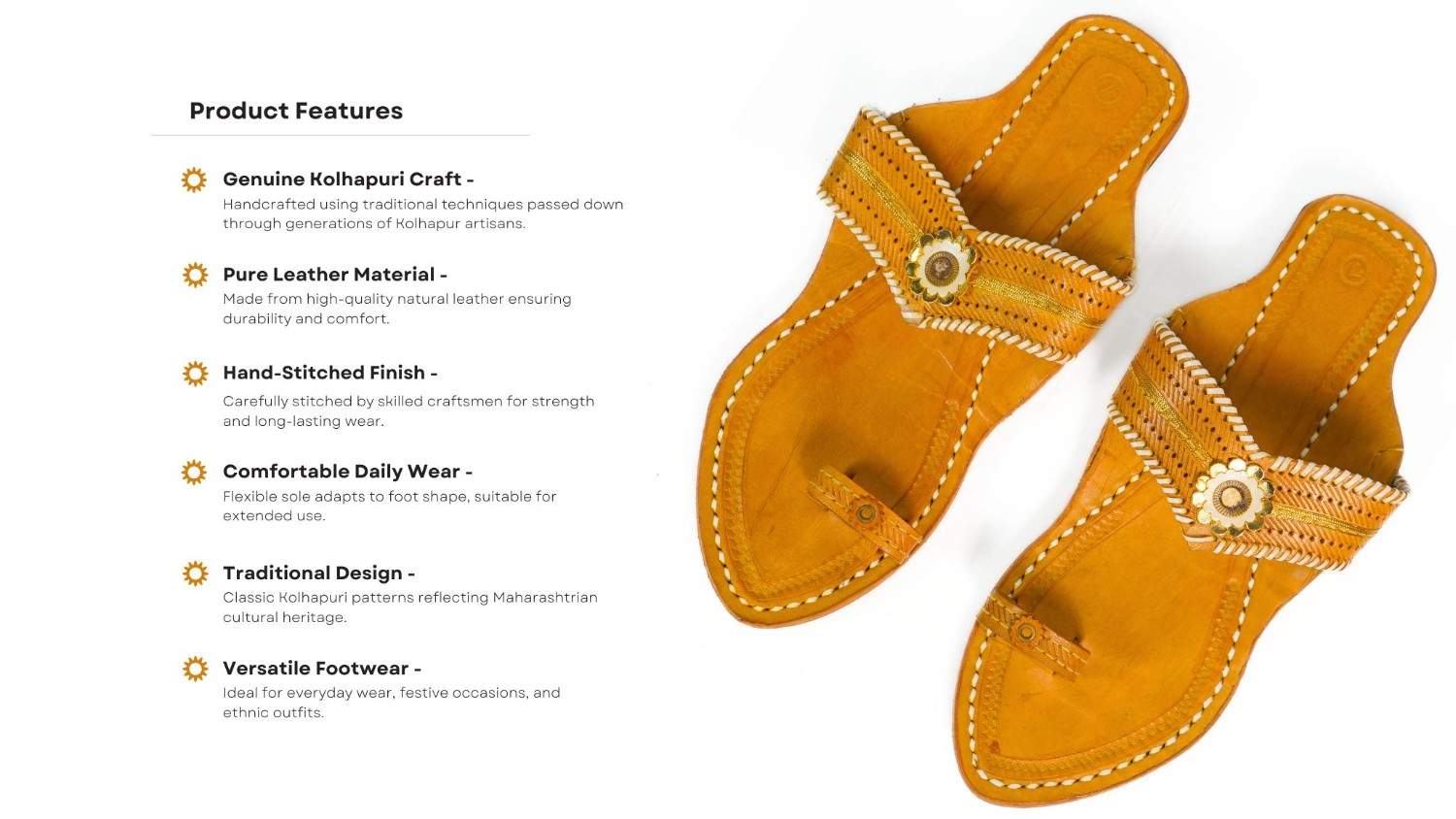 Ladies Ledar kolhapuri chappal - Image 4