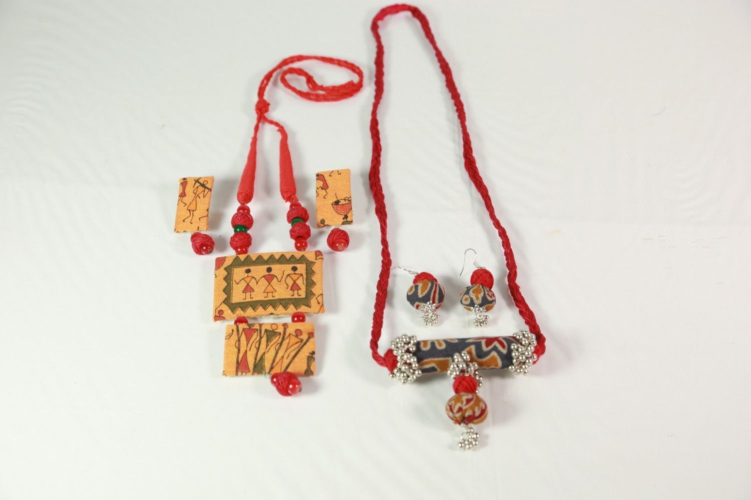 Fabric Jewellery (Necklace)set - Image 3