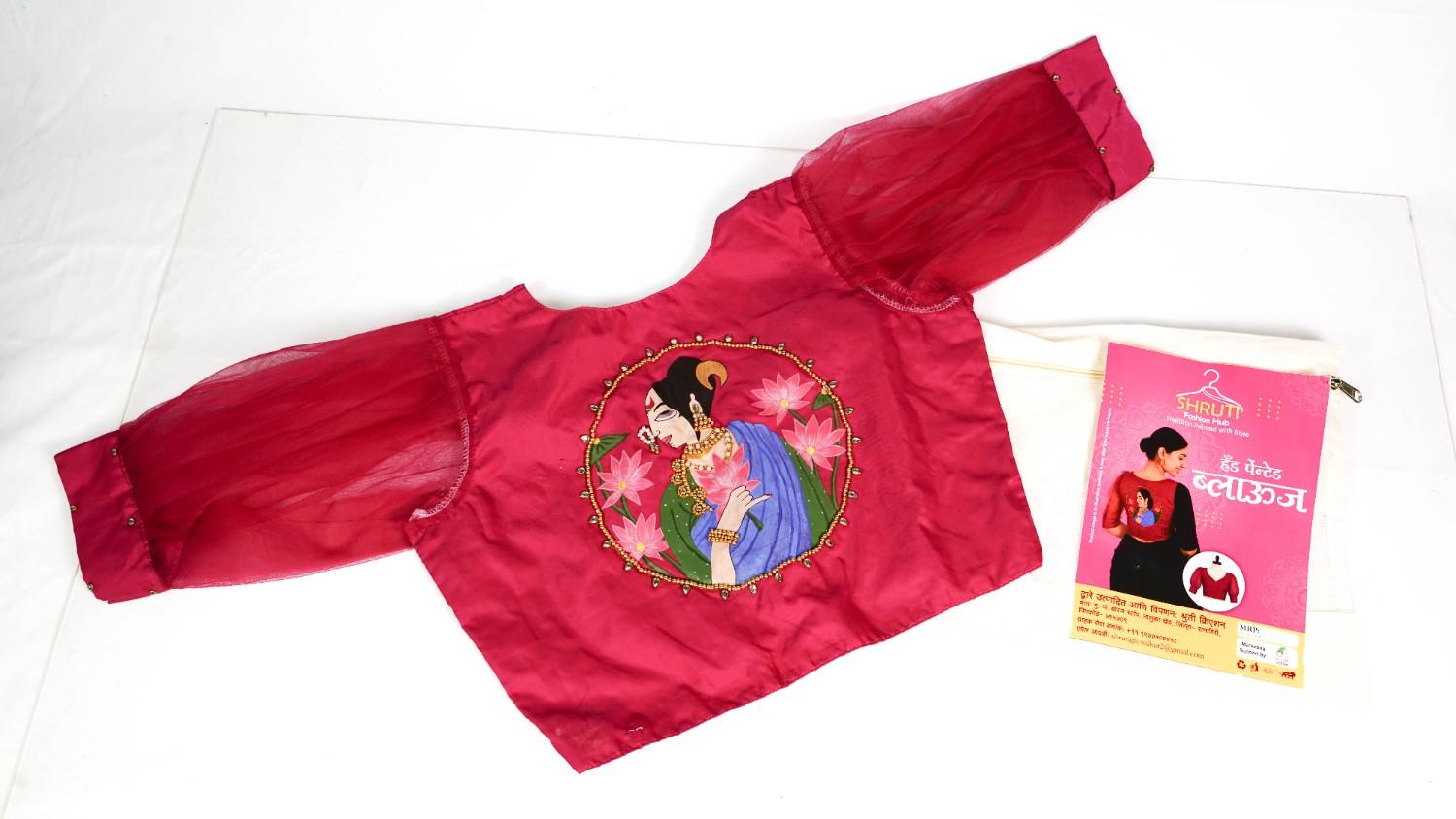 Hand Painted Blouse - Image 3