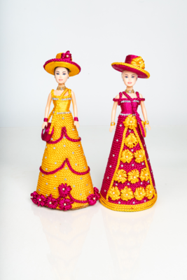 Macrame Doll set of 2 each - Image 4