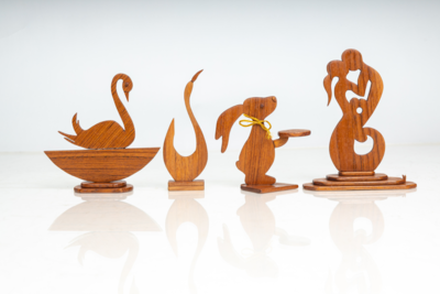 Wooden Handcraft Showpieces Set of 4 pieces - Image 2