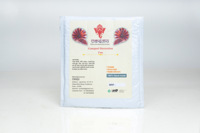 Ganapati Decoration Fan 1 piece each - Image 2