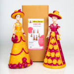 Macrame Doll set of 2 each