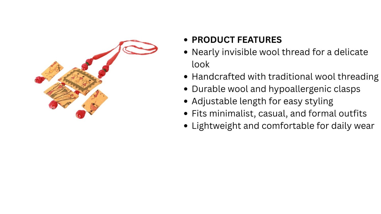 Fabric Jewellery (Necklace)set - Image 5