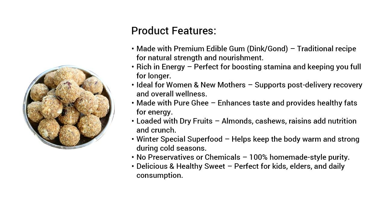 Dink Ladoo 500g - Image 3