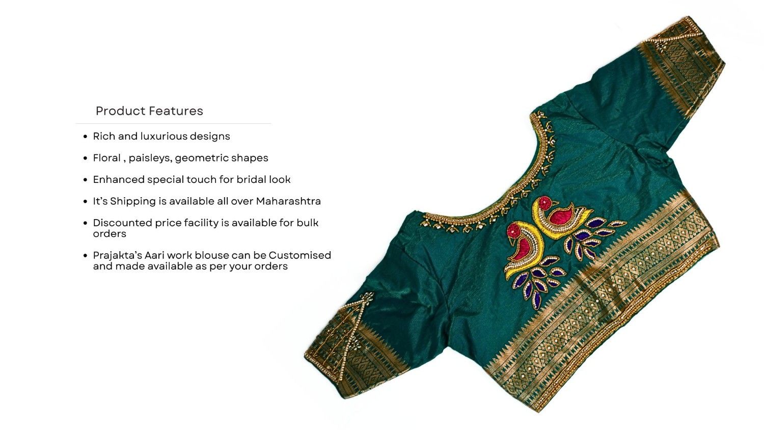 Aari Work Blouse 1 piece - Image 5