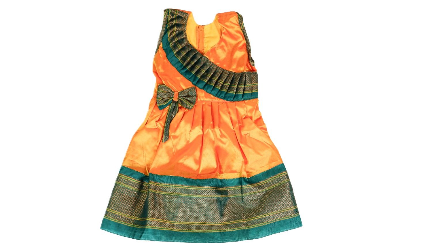 Paithani Baby Frock 1 piece each - Image 2