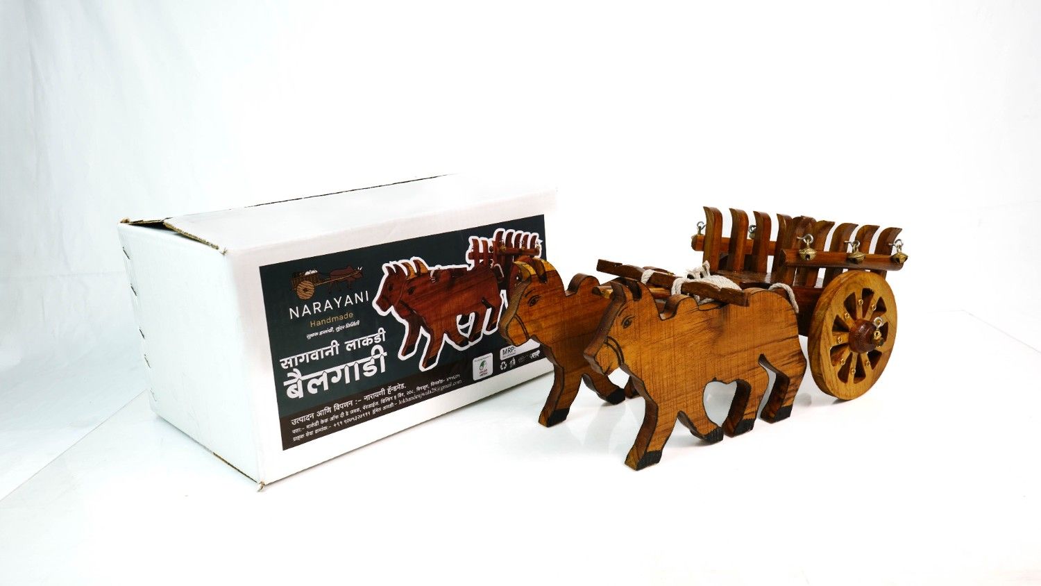 Wooden bullock cart - Image 2