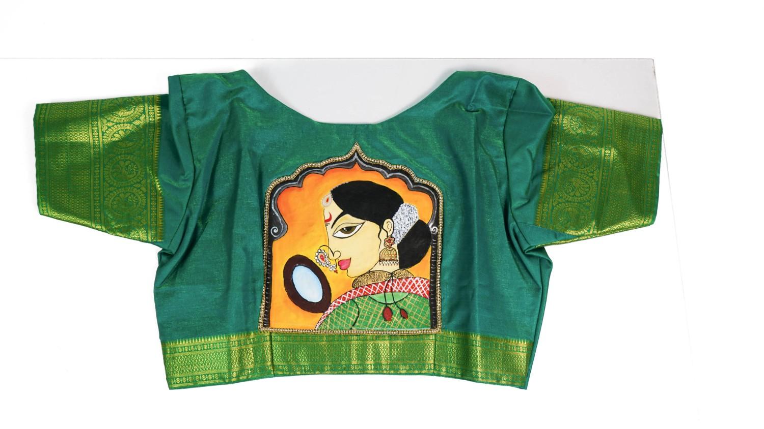 Fabric Painting blouse - Image 3