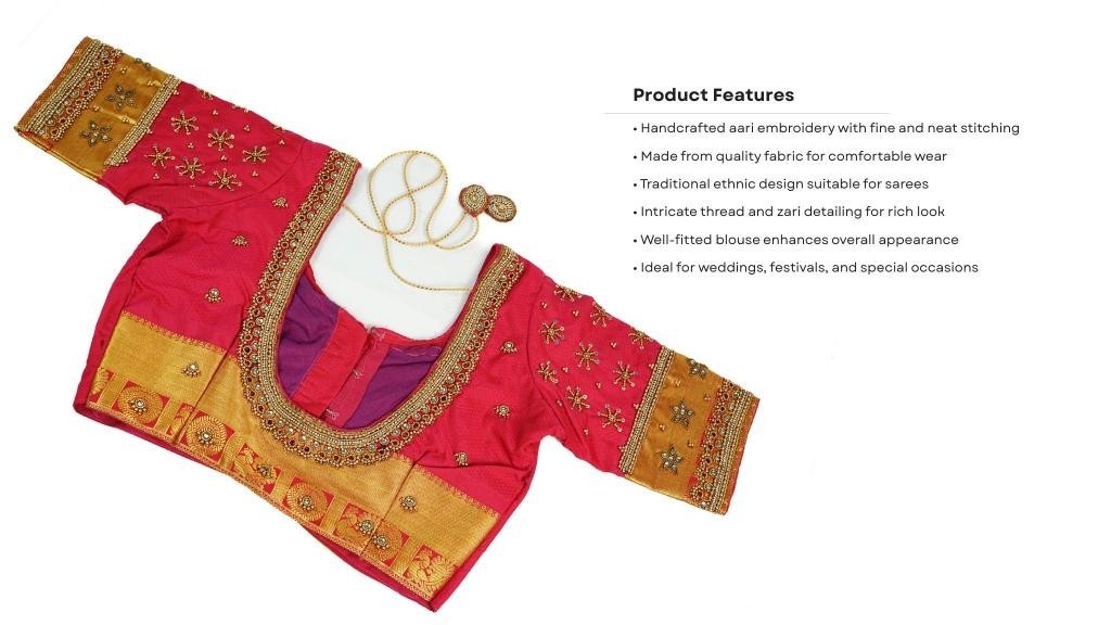 Aari Work Blouse 1 piece each - Image 4